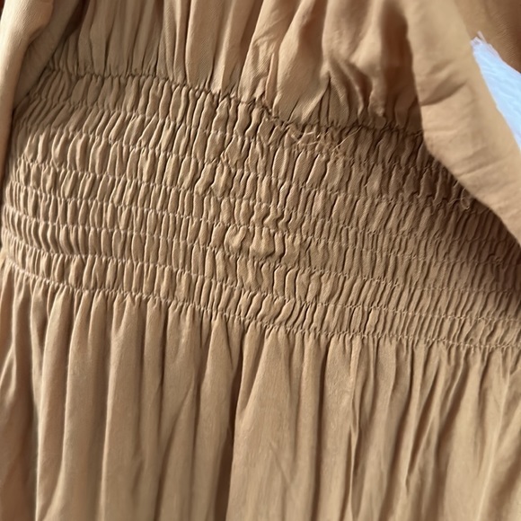 TIARE HAWAII *Margarita* Goldenrod yellow beach tunic caftan coverup dress M/L - Picture 4 of 10